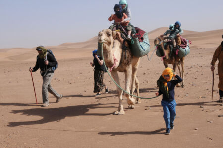 trek desert famille Maroc